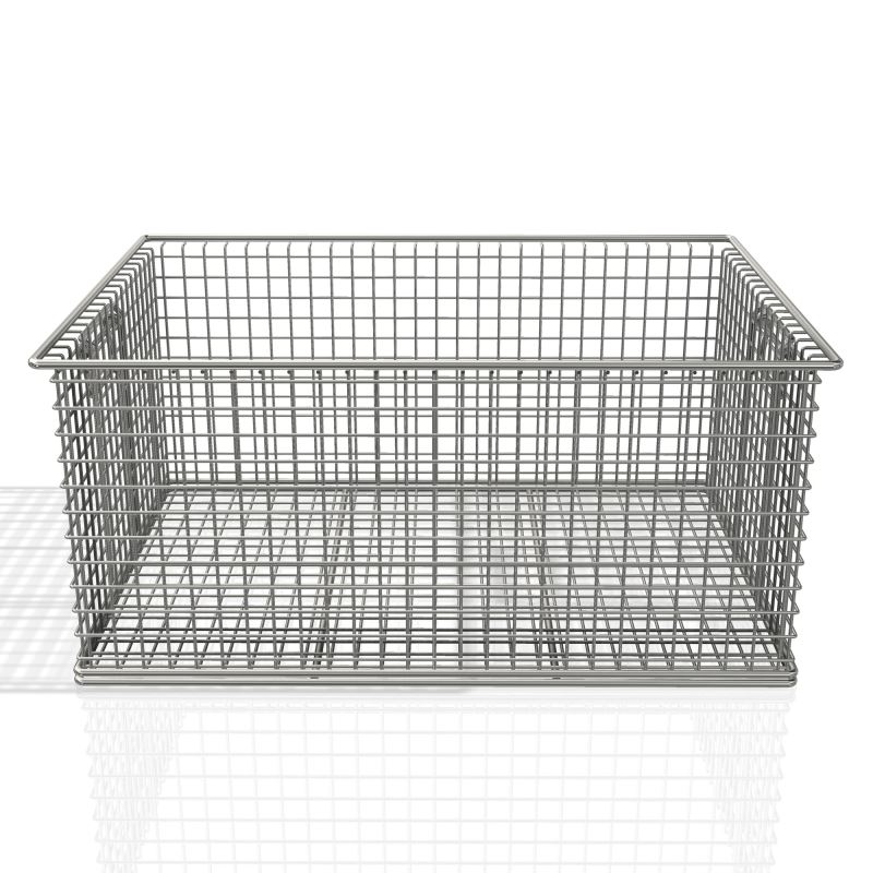 Wire mesh baskets with STACKABLE frame 1