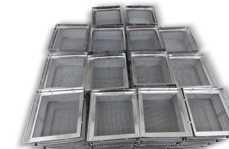Wire Mesh Baskets with Angular Frame
