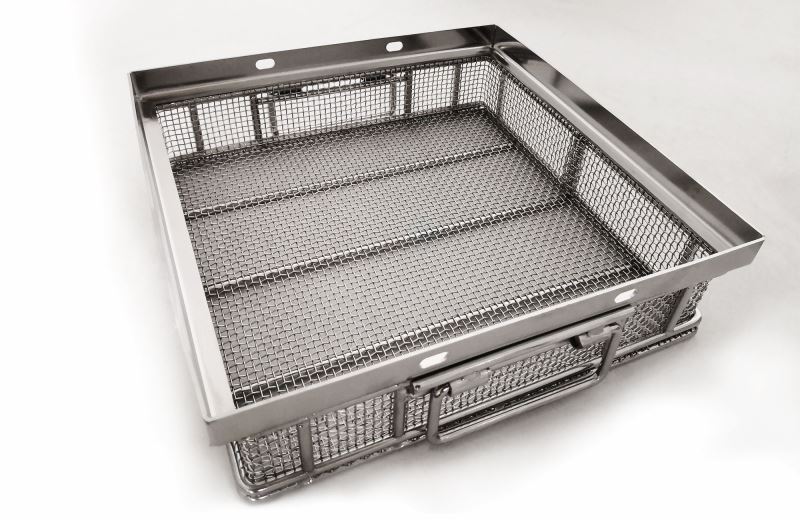 Wire Mesh Baskets with Angular Frame