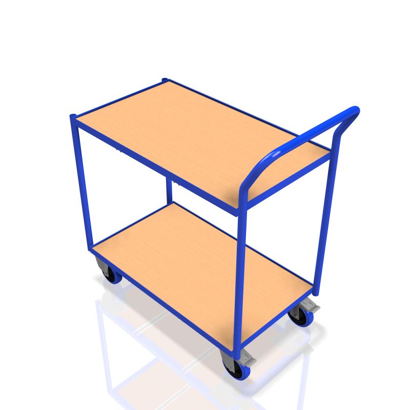 Light Table trolley with 2 shelves (85x50cm) 250 kg