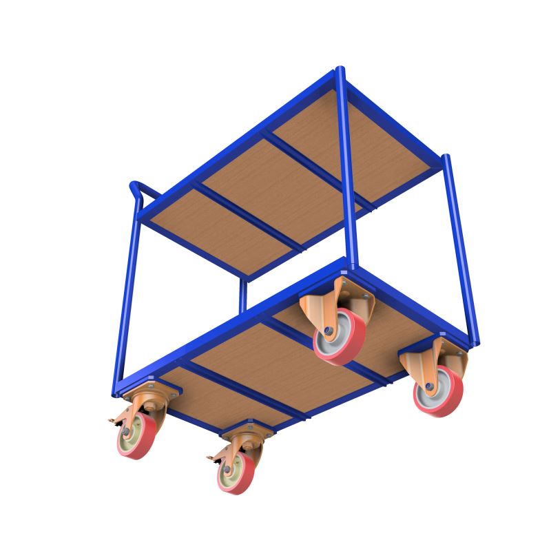 Table trolley with 2 shelves (85x50cm) 500 kg