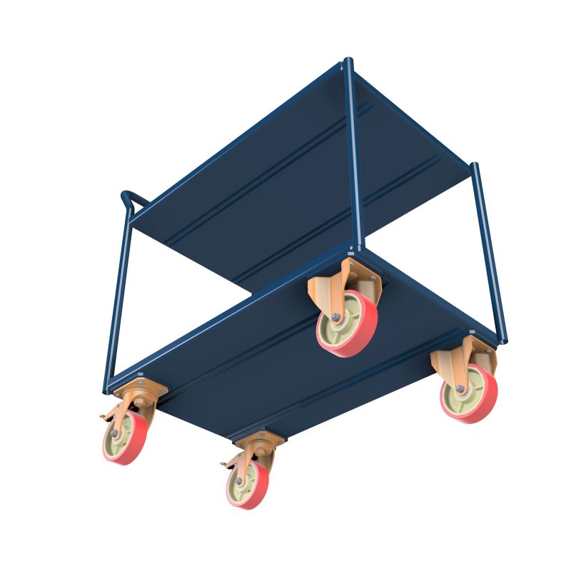 Chariots de table lumineuse à 2 niveaux (94x60cm) 1000 kg