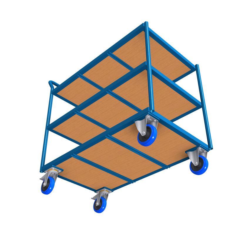Table trolley with 3 shelves (100x60cm) 250 kg