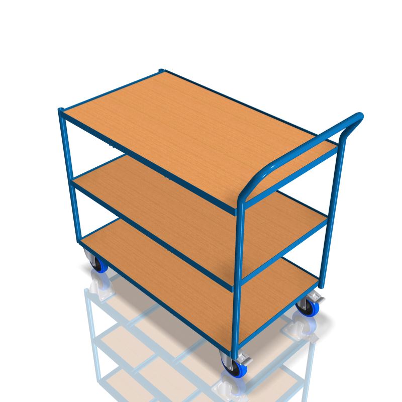 Table trolley with 3 shelves (100x60cm) 250 kg