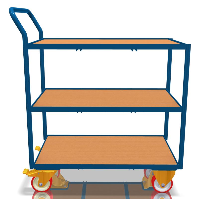 Table trolley with 3 shelves (120x80cm) 1000 kg