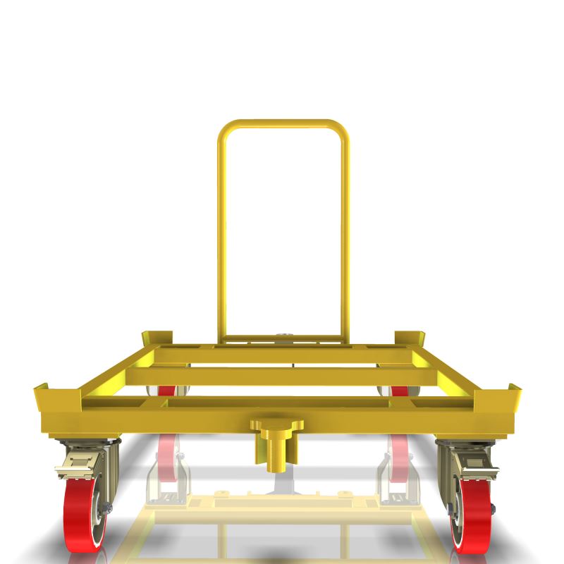Pallet dolly for tugger trains (121x81cm) 500kg