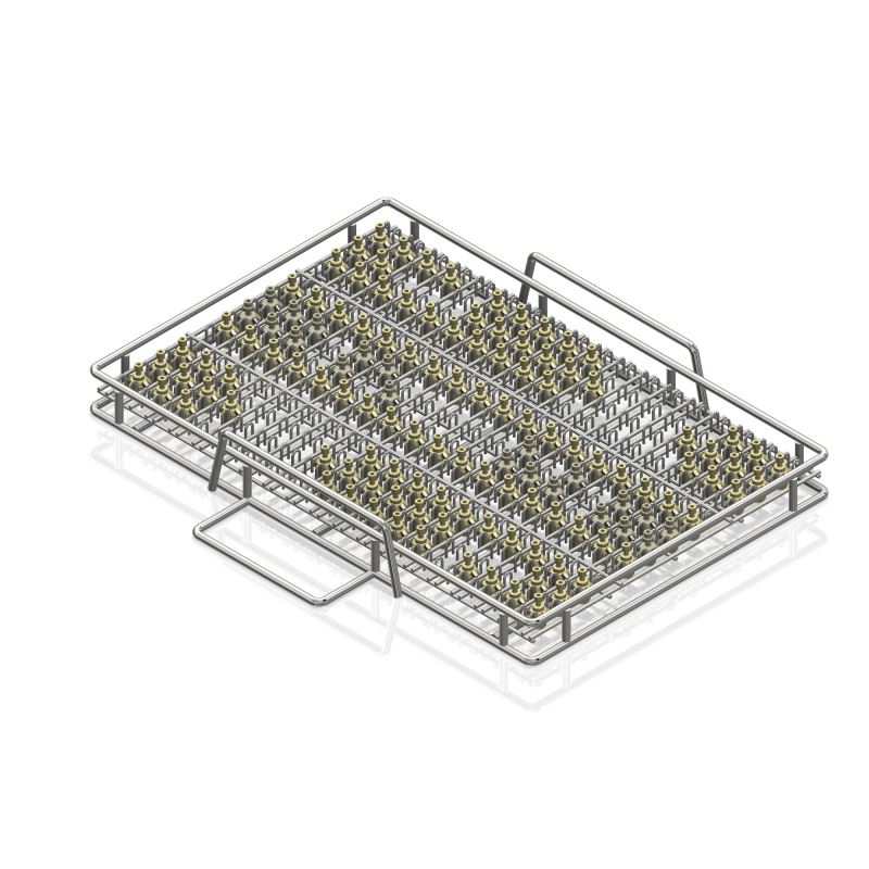 Wire Basket for Small Cylindrical Parts with The Same Outside Diameter 