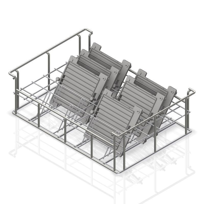 Stainless Steel Cleaning Basket  for Prismatic Parts 