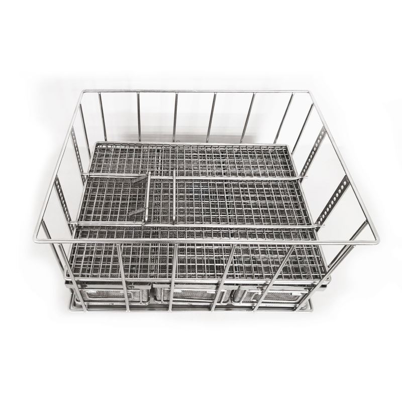 Washing Racks with Wire Mesh Baskets 